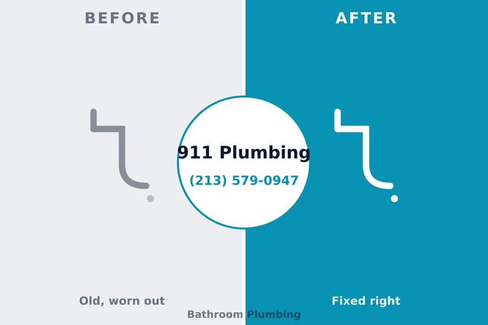 Before and after: plumbing repair Osceola, IA